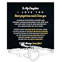 To My Daughter Bracelet, Gift from Mom or Dad, Meaningful Jewelry Keepsake for Her, Inspirational Message Bracelet, Parent to Daughter Gift for Birthday, Graduation, Christmas or Special Occasion