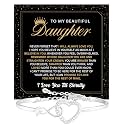 To My Daughter Bracelet, Gift from Mom or Dad, Meaningful Jewelry Keepsake for Her, Inspirational Message Bracelet, Parent to Daughter Gift for Birthday, Graduation, Christmas or Special Occasion