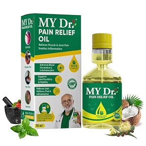 my dr pain relief oil ayurvedic knee amp joint pain 70ml pack of 1