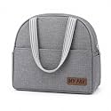 MY FAV Lunch Bag for Office, School, Women, Men, Tiffin Pouch Bag, Hot &amp; Cold Lunch Box Bags (Grey)