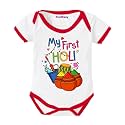 My First Holi With Family | 1st Holi With Family Printed Romper for Baby Boys &amp; Girls | D-07