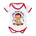 My First Holi With Family | 1st Holi With Family Printed Romper for Baby Boys &amp; Girls | D-07