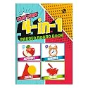 My First Library 4 in 1 Padded Board Books for Kids, Alphabet, Numbers, Colors, Shapes, Picture Books for 1+ Year Old Baby, Early Learning Books for Toddlers, Birthday Gift for Preschoolers -