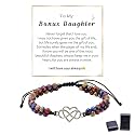 To My Granddaughter/Daughter/Mom-Infinity Forever Love Heart Bracelet,Adjustable Natural Emperor Stone Beaded Bracelet for Women