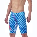 MY KILOMETRE Men's Swimsuit Jammer Solid Swim Jammers Endurance Long Racing Training Swimsuit