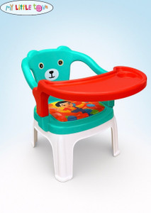 my little town kids feeding chair light blue plastic chair finish color - light blue cyan diydo-it-yourself