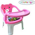 MY LITTLE TOWN Kids feeding Chair & Table (Pink white) Plastic Chair (Finish Color - Pink, DIY(Do-It-Yourself))