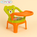MY LITTLE TOWN Kids Feeding Chair Yellow | Whistling Cushioned Chair Plastic Chair (Finish Color - Yellow (Greenish yellow), DIY(Do-It-Yourself))