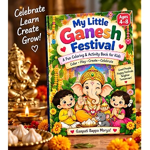 my little ganesh festival activity book for kids ages 4-8 airport explorers