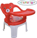 MY LITTLE TOWN Kids Feeding Chair Red | Whistling Cushioned Chair Plastic Chair (Finish Color - Red, DIY(Do-It-Yourself))