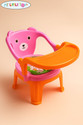 MY LITTLE TOWN Kids Feeding Chair Pink 02 | Whistling Cushioned Chair | Toddler chair Plastic Chair (Finish Color - Pink | Orange, DIY(Do-It-Yourself))