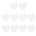 MY MIRONEY 10Pcs Mesh Plastic Canvas Kits, Heart Shape