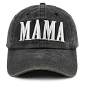 in My Mom Era Hats for Women, Adjustable Embroidered Mommin Mama Baseball Cap