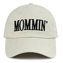 in My Mom Era Hats for Women, Adjustable Embroidered Mommin Mama Baseball Cap