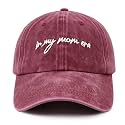 in My Mom Era Hats for Women, Adjustable Embroidered Mommin Mama Baseball Cap