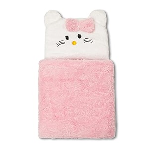 my newborn by 10club 3-in-1 hooded baby blanket wrapper katty pink  towel for baby boy and girl  all season soft swaddle for 0-12 months  nursing baby gift  unisex comforter  receiving blanket