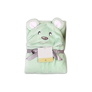 my newborn 3-in-1 hooded baby blanket wrapper green  towel for baby boy and girl  all season soft swaddle for 0-12 months  nursing baby gift  unisex comforter  receiving blanket