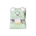 MY NEWBORN 3-in-1 Hooded Baby Blanket Wrapper (Green) | Towel for Baby Boy and Girl | All Season Soft Swaddle for 0-12 Months | Nursing Baby Gift | Unisex Comforter | Receiving Blanket
