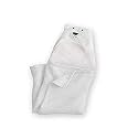 MY NEWBORN 3-in-1 Hooded Baby Blanket Wrapper (White) | Unisex Towel for Baby | All Season Soft Swaddle | Great Nursing Gift | Receiving Blanket | Travel-Friendly Quilts for Boys and Girls