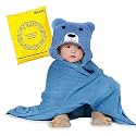 MY NEWBORN by 10 CLUB 3-in-1 Hooded Baby Blanket Wrapper | All Season Soft Swaddle for New Born Baby | Soft Skin Friendly Baby Wrapper | Baby Blankets Newborn 0-6 Months | Blue Panda | Baby Shower Gift