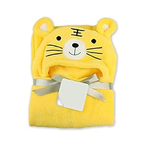 my newborn 3-in-1 hooded baby blanket wrapper yellow  unisex towel for baby  all season soft swaddle  nursing gift  receiving blanket  travel-friendly quilt for boys and girls