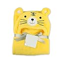MY NEWBORN 3-in-1 Hooded Baby Blanket Wrapper (Yellow) | Unisex Towel for Baby | All Season Soft Swaddle | Nursing Gift | Receiving Blanket | Travel-Friendly Quilt for Boys and Girls