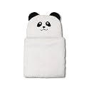 MY NEWBORN 3-in-1 Hooded Baby Blanket Wrapper (White) | Unisex Towel for Baby | All Season Soft Swaddle | Nursing Gift | Receiving Blanket | Travel-Friendly Quilt for Boys and Girls