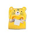 MY NEWBORN Baby AC Blanket -Pack of 1 (Yellow Tiger) | Boy Girl New Born Wrapper | 0-12 Months | Skin-Friendly | Soft Hooded Swaddle | Great Gift | Bath Towel | Bath Robe | Multipurpose Comforter
