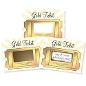 My Scratch Offs - 20 Pack Golden Ticket DIY Make Your Own Scratch Off Tickets &amp; Stickers for Small Business, Prizes, Games, Promotion, Party Favors and Note Cards - 3x4