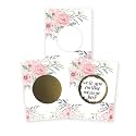My Scratch Offs DIY Scratch Off Note Cards &amp; Stickers, 20 Pack Bridal Flowers, Wedding Shower Party Favors with Blank Cards