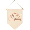 My Sunshine-Wall Decor Gift for Baby Girl Kids-Canvas Hanging Flag Banner Pennant Wall Decor Gift for Nursery Homeschool Infant Room Playroom Reading Room Bedroom -Baby Present Shower