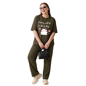 my swag women cotton pajama set cute cartoon graphic printed night suit for women amp girlsplus size nightsuit setkorean night suit