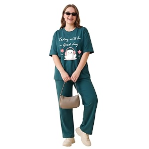 my swag women cotton pajama set cute cartoon graphic printed night suit for women amp girlsplus size nightsuit setkorean night suit