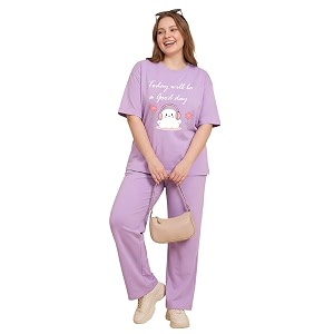my swag women cotton pajama set cute cartoon graphic printed night suit for women amp girlsplus size nightsuit setkorean night suit