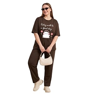 my swag women cotton pajama set cute cartoon graphic printed night suit for women amp girlsplus size nightsuit setkorean night suit