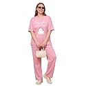 My Swag Women Cotton Pajama Set Cute Cartoon Graphic Printed Night Suit for Women & Girls/Plus Size Nightsuit Set/Korean Night Suit