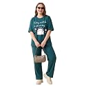 My Swag Women Cotton Pajama Set Cute Cartoon Graphic Printed Night Suit for Women &amp; Girls/Plus Size Nightsuit Set/Korean Night Suit