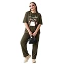 My Swag Women Cotton Pajama Set Cute Cartoon Graphic Printed Night Suit for Women &amp; Girls/Plus Size Nightsuit Set/Korean Night Suit