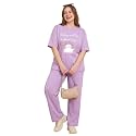 My Swag Women Cotton Pajama Set Cute Cartoon Graphic Printed Night Suit for Women & Girls/Plus Size Nightsuit Set/Korean Night Suit