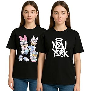 My Swag Womens Combo T-Shirts Printed Cotton