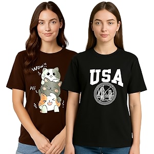 My Swag Womens Graphic T-Shirt Pack of