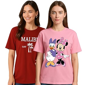 My Swag Womens Half Sleeve Printed T-Shirts
