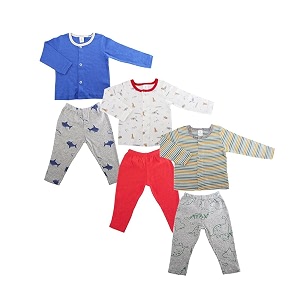 Cotton T-Shirt and Pajama Set New Born