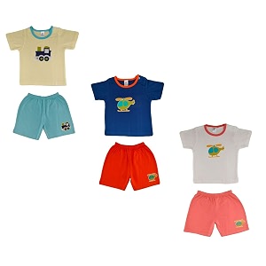 Cotton T-Shirt and Pajama Set New Born