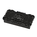 MYADDICTION Beauty Cosmetic Makeup Brush Womens Jewelry Ring Earrings Eyelash Storage Holder Organizer Box Container Black