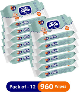 myaid sooo good baby wet wipes with aloe vera anti-rash alcohol-free thick  soft