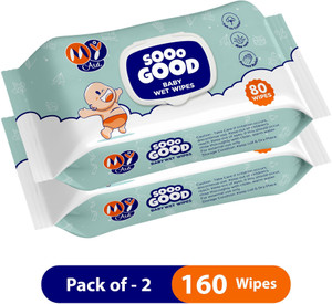 myaid sooo good baby wet wipes with aloe vera anti-rash alcohol-free thick  soft
