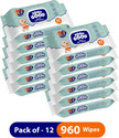 MyAid SOOO GOOD Baby Wet Wipes With Aloe vera, Anti-Rash, Alcohol-Free, Thick & Soft