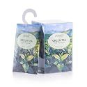 MYARO 12Pcs Green Tea Sachets Hanging Car Air Freshener, Closet Deodorizer