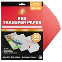 MyArtscape Graphite Transfer Paper - A4 20 Red Wax Free Sheets